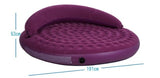 191*53CM Inflatable Flocking Sofa Bed Living Room Sofa Round Air Mattress With Backrest
