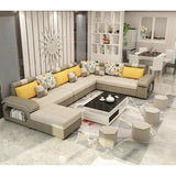 Modern Wooden Frame Fabric Furniture Sofa Living Room Set