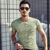 2019 NEW Trendy Men T Shirt Casual Long Sleeve Slim Men's Basic Tops Tees Summer Stretch T-shirt Mens Clothing Chemise Homme