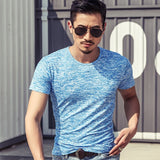 2019 NEW Trendy Men T Shirt Casual Long Sleeve Slim Men's Basic Tops Tees Summer Stretch T-shirt Mens Clothing Chemise Homme
