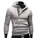 2019 New Arrivals Autumn Fashion men Casual Slim letter printing head side zipper Cashmere sweater male Outerwear tops