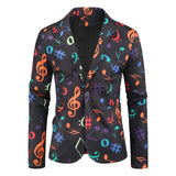 2019 New Men's Fashion Suit Party Coat Casual Slim Fit Blazer Buttons Suit 3D Floral Print Painting Blazers Jacket Men