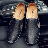 Casual Breathable Sleeves Soft Sole Lazy Hollow Men Shoes