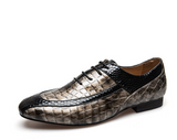 2021 new men's casual shoes men's shoes Europe and the United States British trend breathable shoes dress bright shoes