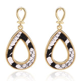 Personalized Simple Geometric Hollow Drop-Shaped Earrings