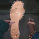 Square Toe Tie Dye Flat Sandals With Rhinestone Women Shoes and Bags to Match Summer Sandalias Buty Damskie Femmes Sandales