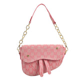 Fashion Letter Printed One-Shoulder Handbag