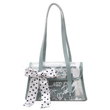 Lady Bow Transparent Embroidered Mother-And-Child Bag