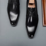 Men's Business Derby Leather Plus Size Dress Shoes