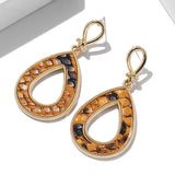 Personalized Simple Geometric Hollow Drop-Shaped Earrings