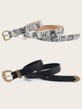 Two-Piece Fashion Simple Ladies Belt