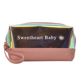 Contrasting Color Letters Water-Repellent Travel Swimming Storage Bag