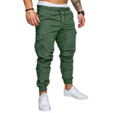ASALI Solid Sweatpants Men Joggers Multi-pocket Pants Autunm 2019 New Fashion Long Trousers Male Elastic Waist Men's Sportswear