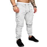 ASALI Solid Sweatpants Men Joggers Multi-pocket Pants Autunm 2019 New Fashion Long Trousers Male Elastic Waist Men's Sportswear