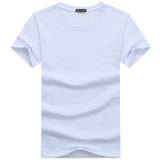 BINYUXDHot Sale high quality fashion T Shirt large size Men T-Shirt Short Sleeve Solid Casual Cotton Tee Shirt  Summer Clothing