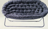 European lazy sofa. Double folding chairs. Recreational chair. Sofa