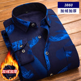 High Quality Mens Shirt Long Sleeve Thicken Warm Shirt Fashion Soft Casual Flannel Shirt Comfortable Plus Size L-4XL Mans Shirt