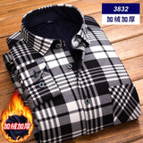 High Quality Mens Shirt Long Sleeve Thicken Warm Shirt Fashion Soft Casual Flannel Shirt Comfortable Plus Size L-4XL Mans Shirt