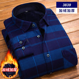 High Quality Mens Shirt Long Sleeve Thicken Warm Shirt Fashion Soft Casual Flannel Shirt Comfortable Plus Size L-4XL Mans Shirt