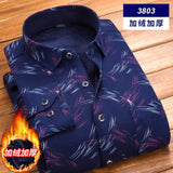 High Quality Mens Shirt Long Sleeve Thicken Warm Shirt Fashion Soft Casual Flannel Shirt Comfortable Plus Size L-4XL Mans Shirt