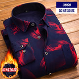High Quality Mens Shirt Long Sleeve Thicken Warm Shirt Fashion Soft Casual Flannel Shirt Comfortable Plus Size L-4XL Mans Shirt