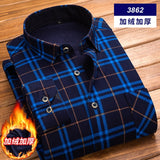 High Quality Mens Shirt Long Sleeve Thicken Warm Shirt Fashion Soft Casual Flannel Shirt Comfortable Plus Size L-4XL Mans Shirt