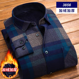 High Quality Mens Shirt Long Sleeve Thicken Warm Shirt Fashion Soft Casual Flannel Shirt Comfortable Plus Size L-4XL Mans Shirt