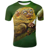 Men Animal T shirt 3D Printed Monkey Tshirt Short Sleeve Round Casual Tops Tees Male Funny Animal Streetwear 2XS-4XL