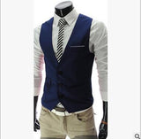 New Arrival Dress Vests For Men Slim Fit Mens Suit Vest Male Waistcoat Gilet Homme Casual Sleeveless Formal Business Jacket
