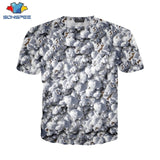 Popcorn T Shirt Summer New Men Women Corn Sweatshirt 3D Print Food Short Sleeve Hip Hop Streetwear Tops O Neck Pullover C021