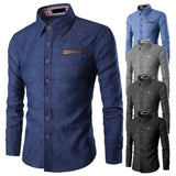 ZOGAA 2019 Hot New Brand Men's Camisa Masculine Long Sleeve Male Shirt Cotton Business Slim Fit Shirt Streetwear Casual Shirts