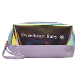 Contrasting Color Letters Water-Repellent Travel Swimming Storage Bag
