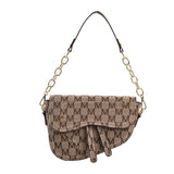 Fashion Letter Printed One-Shoulder Handbag