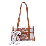 Lady Bow Transparent Embroidered Mother-And-Child Bag