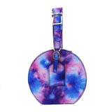 Square Toe Tie Dye Flat Sandals With Rhinestone Women Shoes and Bags to Match Summer Sandalias Buty Damskie Femmes Sandales
