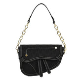 Fashion Letter Printed One-Shoulder Handbag