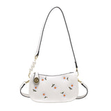 Fashion embroidered sunflower shoulder bag