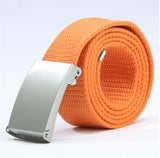 Mens Belts Fashion New Unisex Trousers Belts Canvas Belt Breathable Outdoor Tactical For Jeans Adjustable Waist Belt  140cm