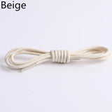 1Pair Waxed Cotton Round Shoe laces Leather Waterproof ShoeLaces Martin Boots Shoelace Sports Shoestring 60/80/100/120/140CM