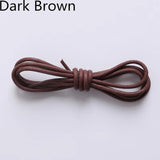1Pair Waxed Cotton Round Shoe laces Leather Waterproof ShoeLaces Martin Boots Shoelace Sports Shoestring 60/80/100/120/140CM