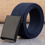 New Men Belt New Fashion Unisex Army Tactical Waist Belt Jeans Male Casual Luxury Canvas 3.8cm Webbing Waistband Ceinture Femme