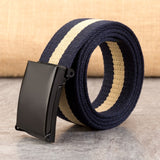 New Men Belt New Fashion Unisex Army Tactical Waist Belt Jeans Male Casual Luxury Canvas 3.8cm Webbing Waistband Ceinture Femme