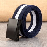 New Men Belt New Fashion Unisex Army Tactical Waist Belt Jeans Male Casual Luxury Canvas 3.8cm Webbing Waistband Ceinture Femme