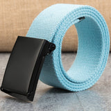 New Men Belt New Fashion Unisex Army Tactical Waist Belt Jeans Male Casual Luxury Canvas 3.8cm Webbing Waistband Ceinture Femme