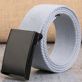 New Men Belt New Fashion Unisex Army Tactical Waist Belt Jeans Male Casual Luxury Canvas 3.8cm Webbing Waistband Ceinture Femme