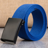 New Men Belt New Fashion Unisex Army Tactical Waist Belt Jeans Male Casual Luxury Canvas 3.8cm Webbing Waistband Ceinture Femme