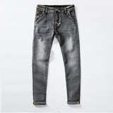 7 Color Men Stretch Skinny Jeans Fashion Casual Slim Fit Denim Trousers Male Gray Black Khaki White Pants Brand