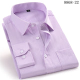 4XL 5XL 6XL 7XL 8XL Large Size Men's Business Casual Long Sleeved Shirt White Blue Black Smart Male Social Dress Shirts For Plus