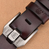 NO.ONEPAUL Genuine Leather For Men High Quality Black Buckle Jeans Belt Cowskin Casual Belts Business Belt Cowboy waistband