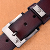NO.ONEPAUL Genuine Leather For Men High Quality Black Buckle Jeans Belt Cowskin Casual Belts Business Belt Cowboy waistband